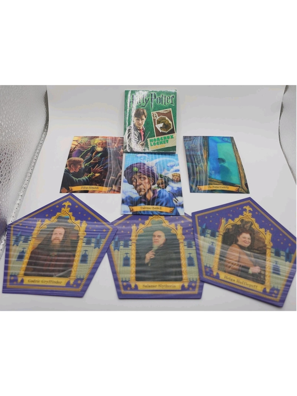 Lot Of 7 Harry Potter Holographic Chocolate Frog Cards, Cards, Sticker Book
